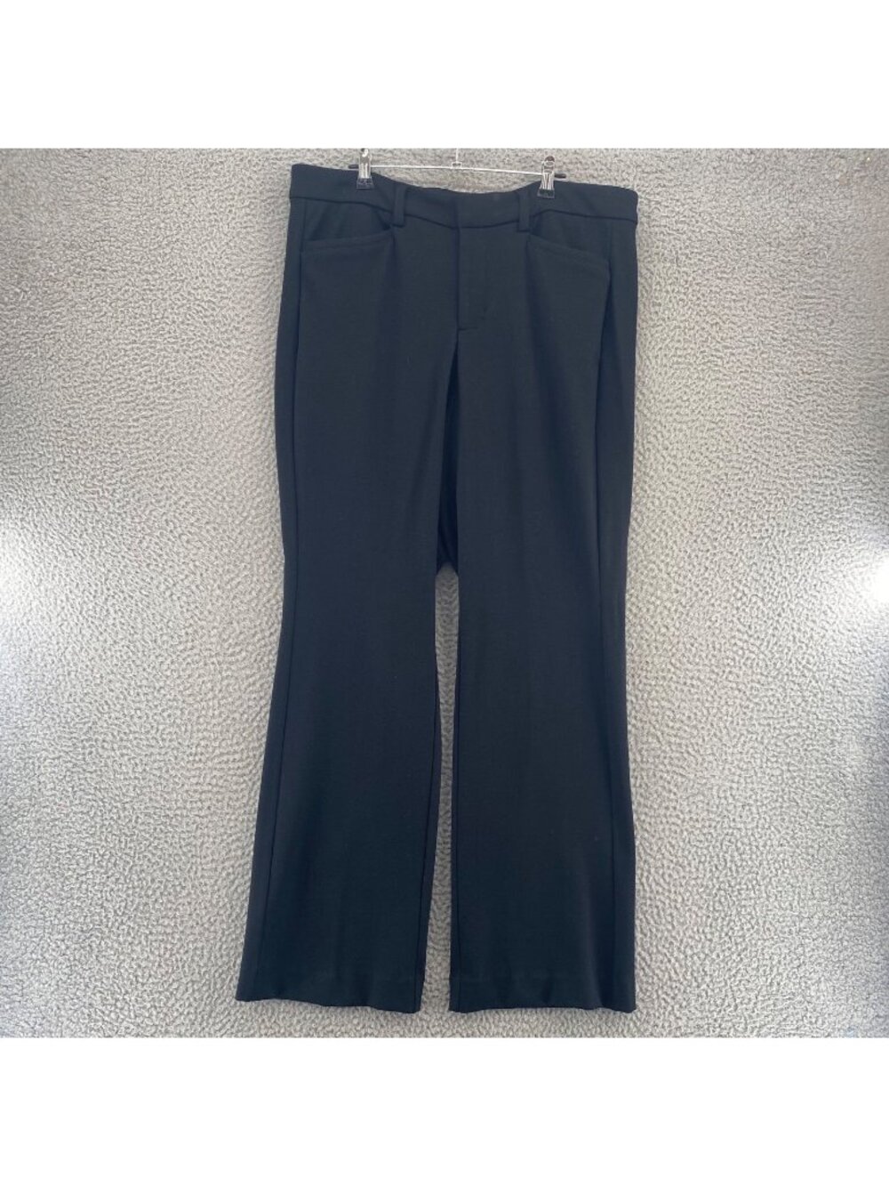 Liverpool Los Angeles Pants Womens 16W Black Bootcut Trousers Stretch Pockets